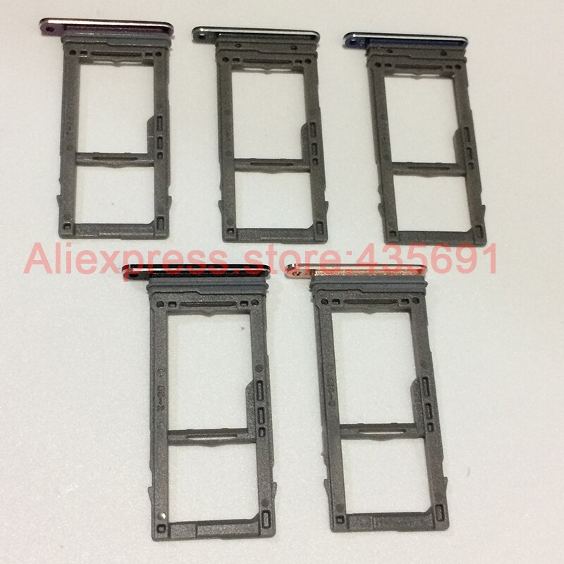 10Pcs/lot For Samsung Galaxy S9 S9 Plus Single Sim Card Tray Slot & Micro SD Card Holder Socket Replacement Parts