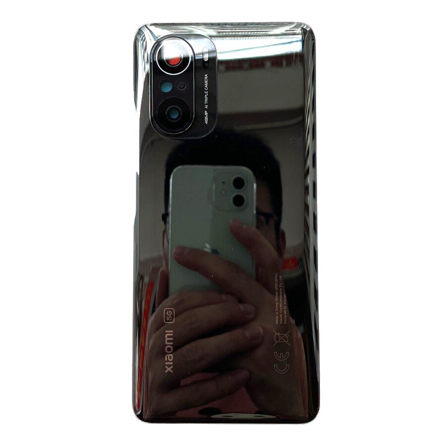 Voor Xiaomi Mi 11i Mi11i M2012K11G 108MP Back Cover Behuizing Deur Achter Battery Case Glazen Deksel Smartphone Reparatie onderdelen: Cosmic Black