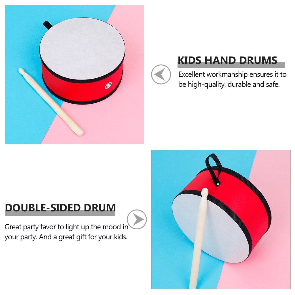 1 Set Of Percussion Instruments Musical Instruments Double-Sided Drum For Children