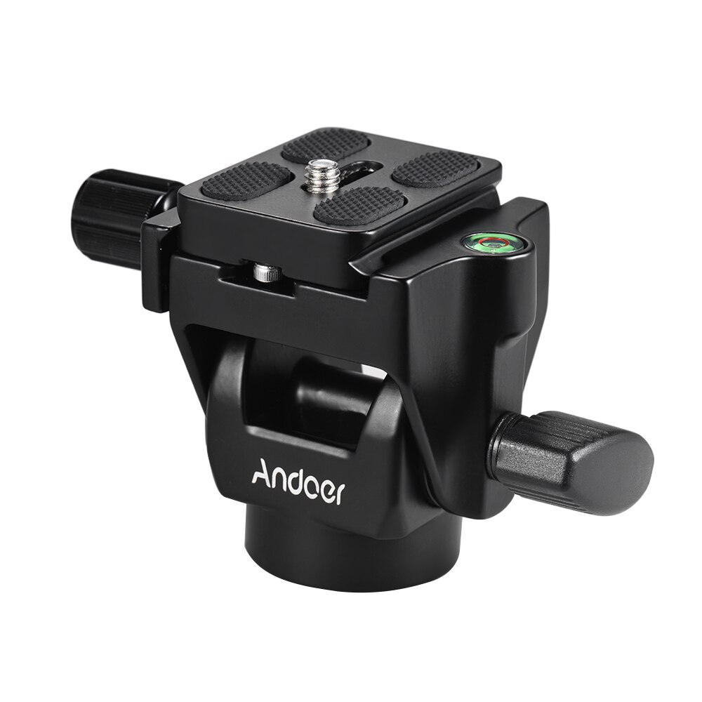 Andoer M-12 Monopod Tilt Hoofd Panoramisch Hoofd Tele Vogel Kijken Met Quick Release Plaat