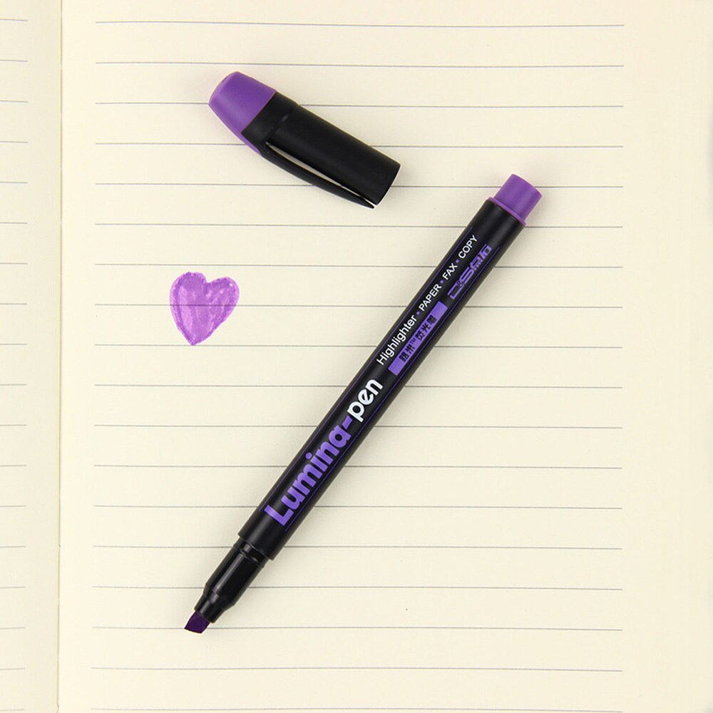 Lumina pens Highlighter for paper copy fax DIY drawing Marker pen Stationery office material School supplies
