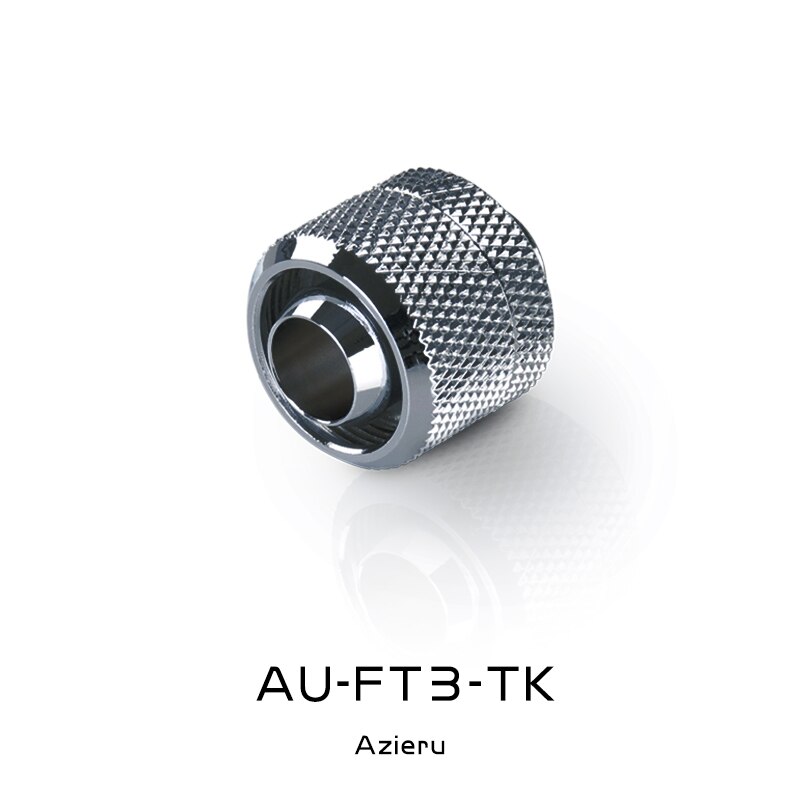 4PCS Azieru 10X16mm Soft Tube Connector For PVC/PE Flexible Tubing PC Water Cooling Fitting Silver / Black AU-FT3-TK: Silver 4pcs