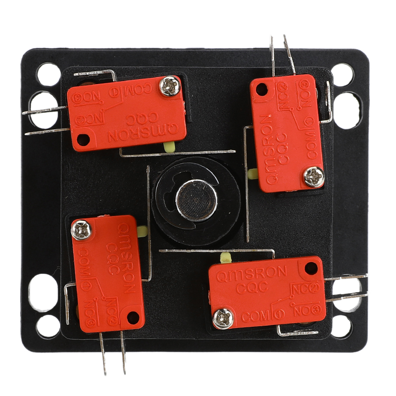 2 pièces rouge + noir Arcade Joystick pour jeu Arcade accessoire 8 voies bricolage jeu Joystick rouge noir balle combat bâton pièces de rechange