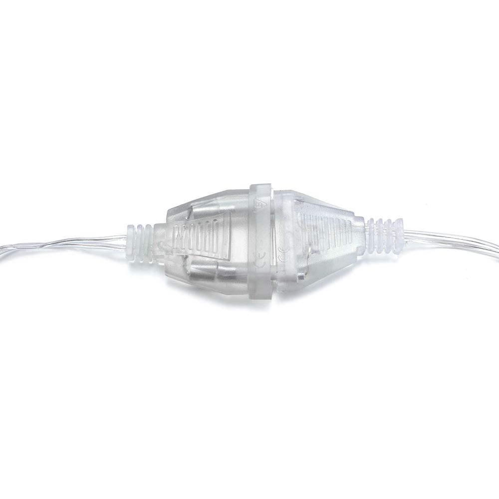 Rallonge électrique transparente ue, 220V, câble de commutation Standard ca pour guirlande lumineuse LED, décoration de lampe de noël