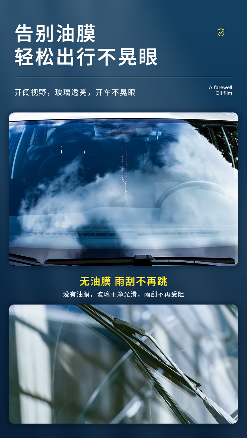 SOPAMI Auto Öl Film Reinigung Lotion Anti Nebel Mittel Frontscheibe Reiniger Auto Glas Reinigung