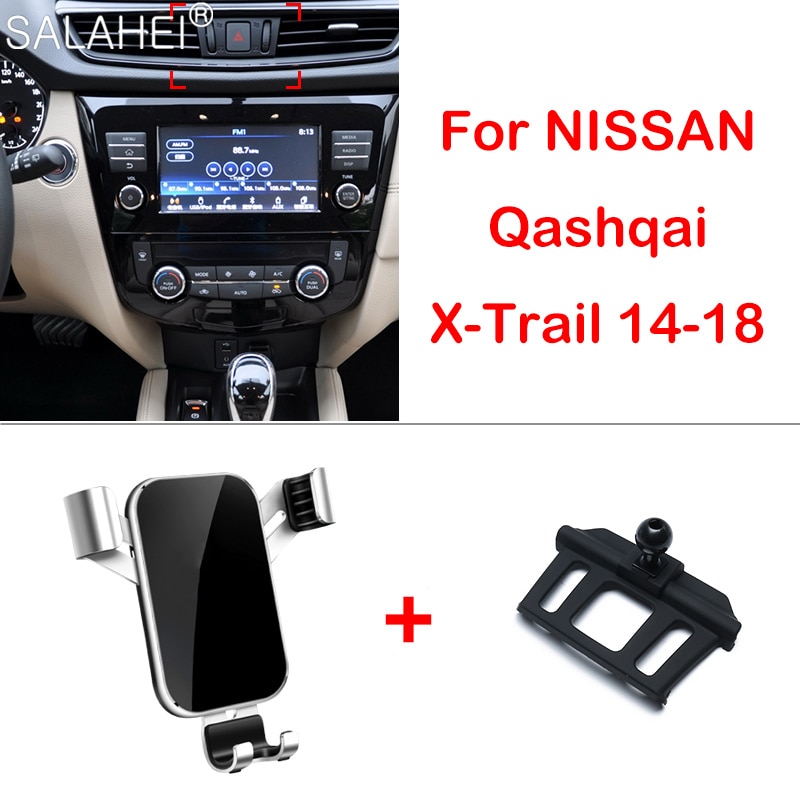 Telefon holder til nissan qashqai  j11 air interiør dashboard holder cell stand support car styling phone holder