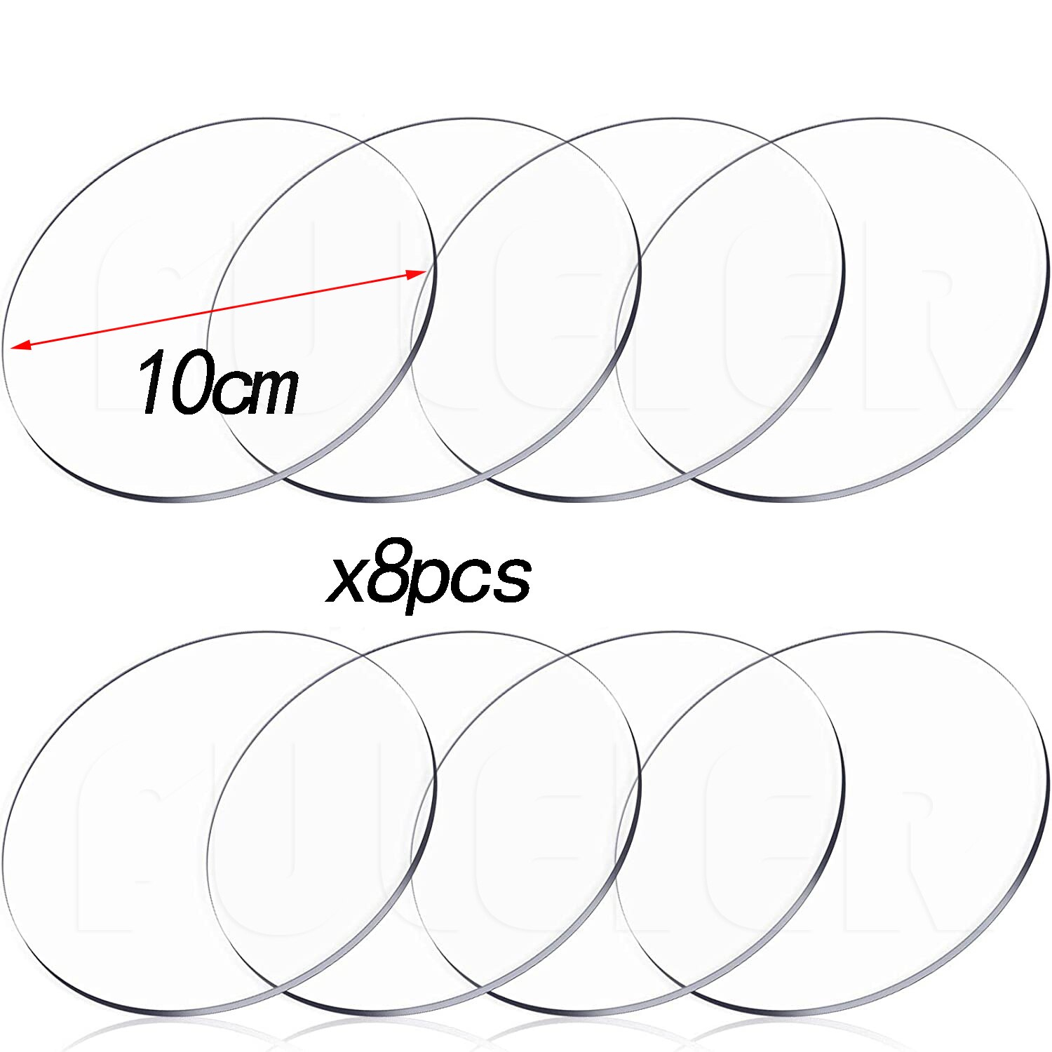 5/10/15/20/25cm Round Acrylic Cake Disks DIY Art Blank Board Cake Tool Tray Stand Cake Topper Decoration Tool Baking Accessories: Chocolate