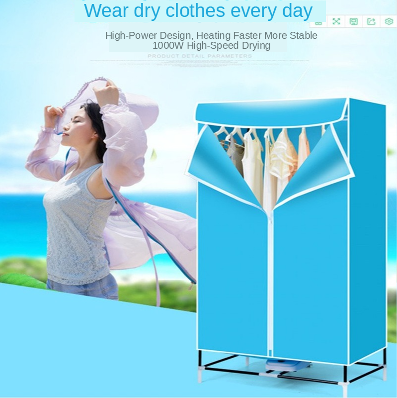 Multi-Functionele Mini Wasdroger Huishouden Ptc Droogapparatuur Mute Wasdroger Sneldrogende Kleding Wasgoed Droger 220V