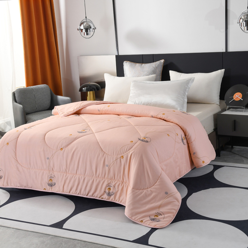 Plaid Summer Quilt Washed Cotton Air Condition Thin Comforter Blanket Bedspread for Single Double Queen King Bed Coverlet: 200x230cm / Gold