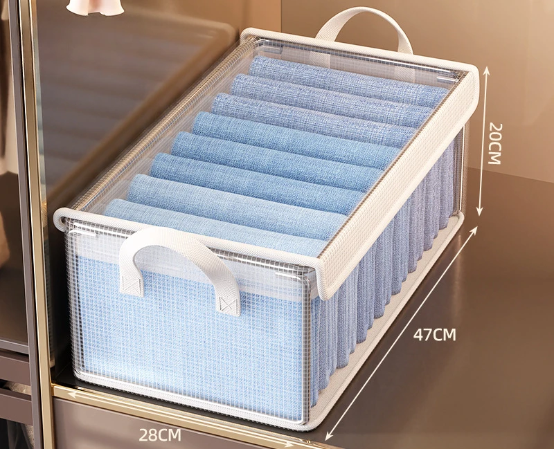 Opvouwbare PVC-organisatoren Transparante waterdichte stapelbare opbergbak voor kledingdekbedden Stofdichte lade-opbergmand: green