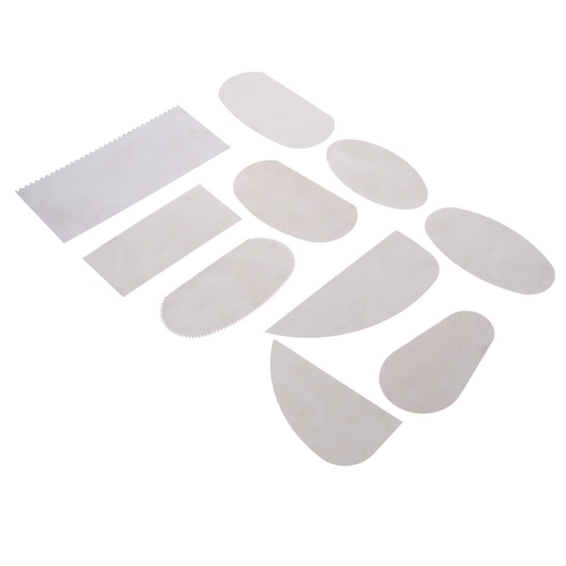 10PCS Steel Cutter Ceramic Tools Steel Serrated ScraperPottery Clay Steel Scraper for Polymer Clay Scraper Pottery Tools