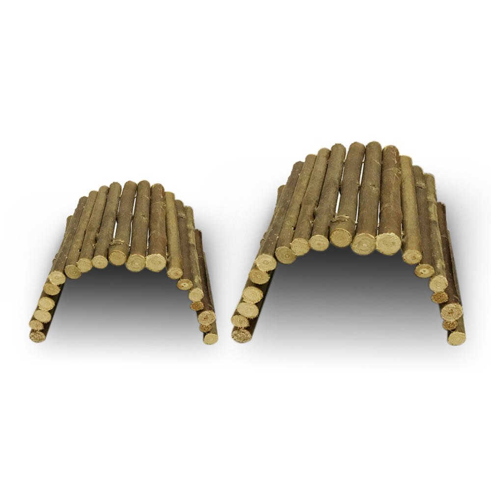 Pet Toys Ladder Reptile Tortoise Hamster Lizard Golden Bear Evasion House Hiding Fence Climbing Ladder Pet Wooden Fence