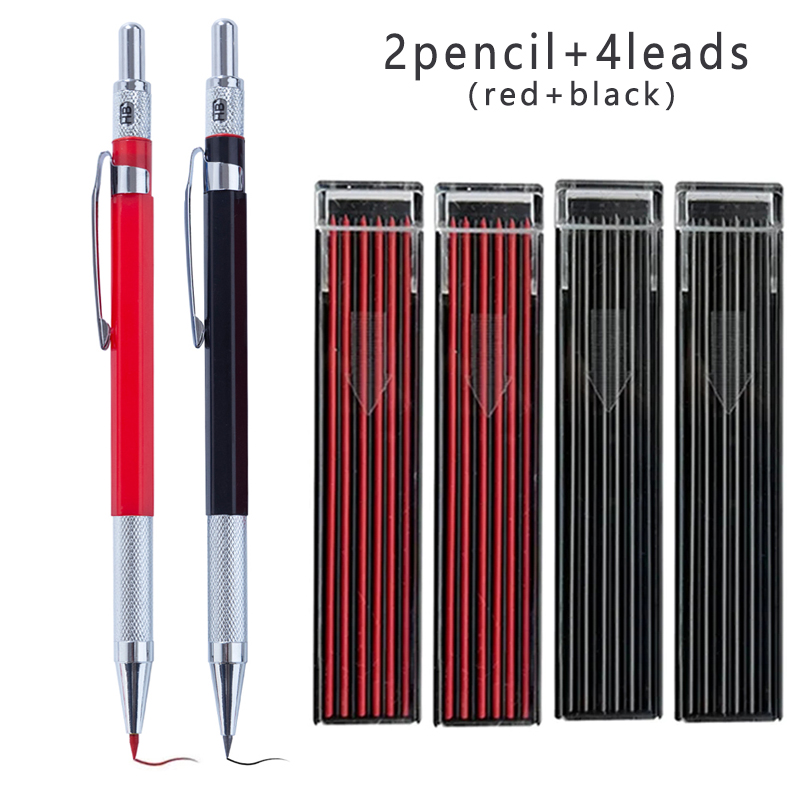 Lápiz mecánico de 2,0 MM, de dibujo artístico, lápiz automático, escritura de centro de gravedad bajo, suministros escolares de oficina para estudiantes: Morado