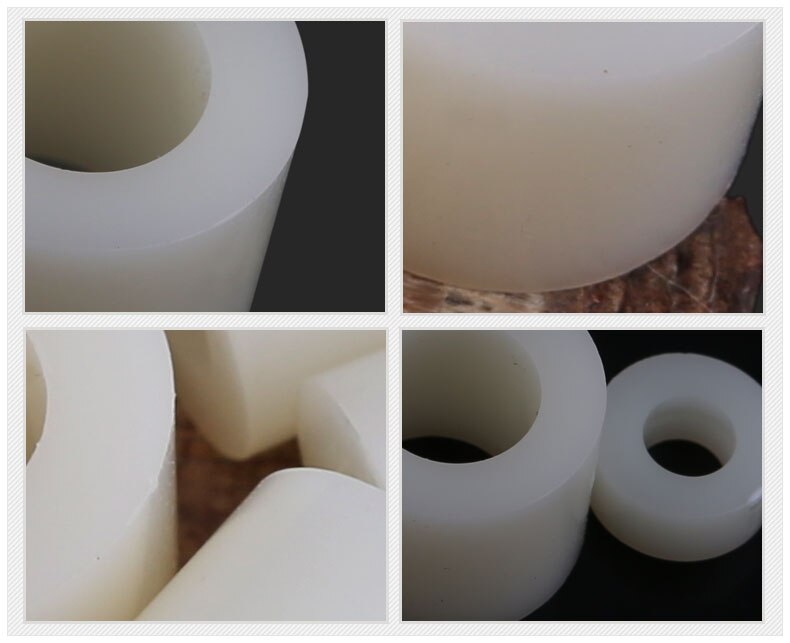 Isolierung spalte, kunststoff Pad, gerade-durch-spalte Nylon hülse ABS dichtung, runde-See Post Abstandshalter, M3M4M5 100Stck