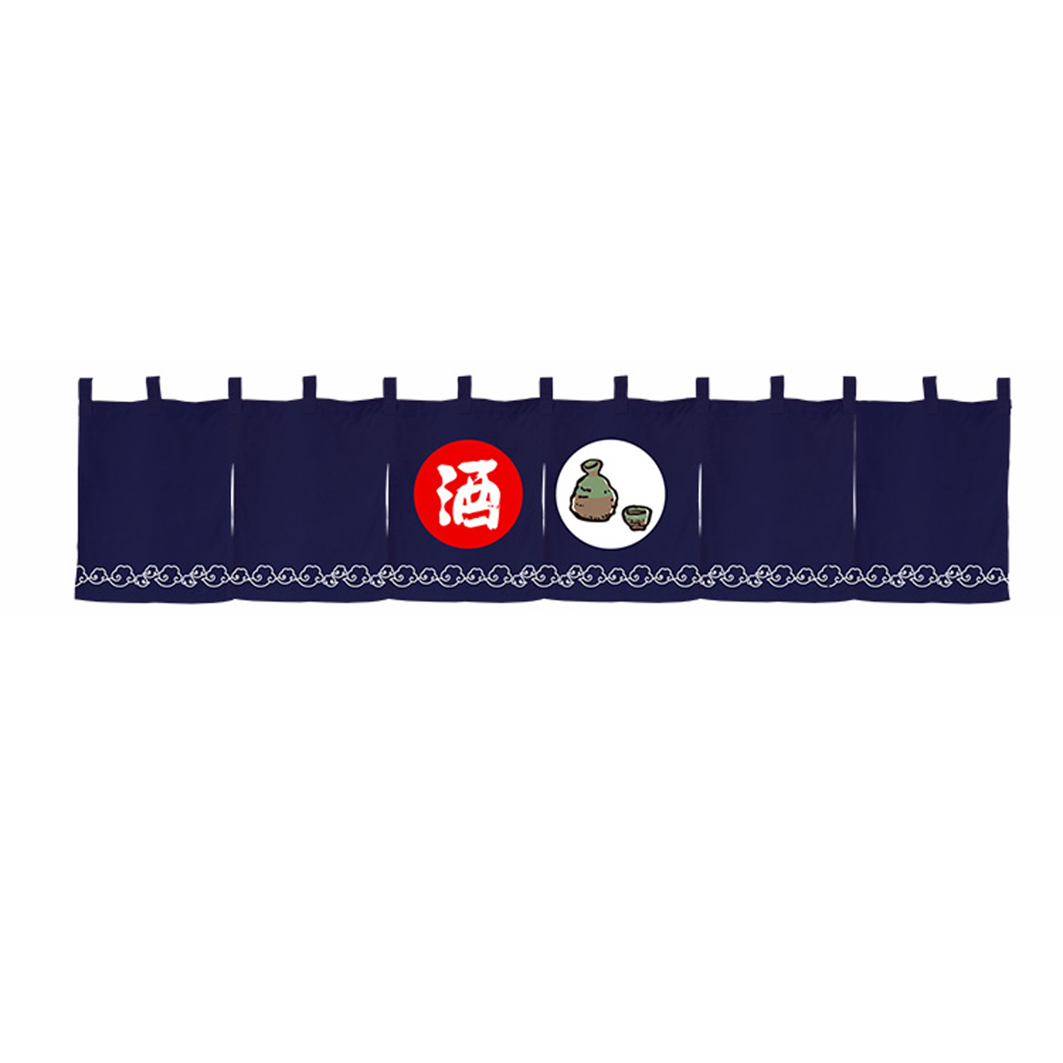 Japanese Style Restaurant Curtain Hanging Banner Door Noren Fabric Curtain Horizontal Decoration for Sushi Bar Izakaya: 2*1.4 / MULTI