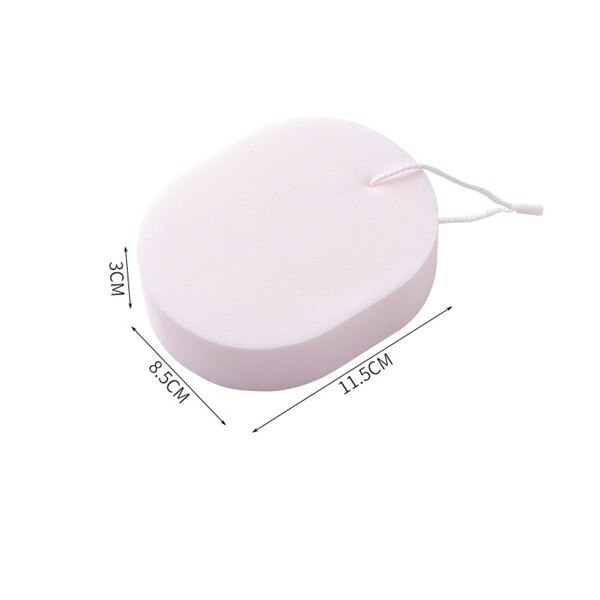 OYOREFD przenośna bezbolesna gąbka złuszczająca rękawica peelingująca łazienka szczotka robić ciała mocna szczotka złuszczająca gąbka robić kąpieli: okrągły różowy