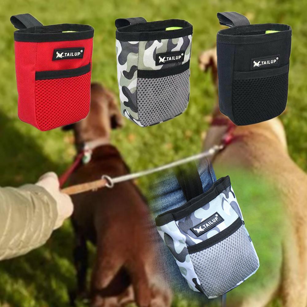 Mini Pet Handen Gratis Training Heuptas Hond Feed Draagbare Hond Patroon Waterdicht Doek Camouflage Treat Bag T4V4