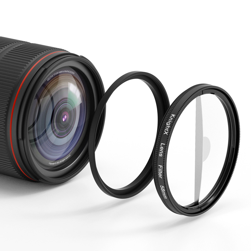 Knightx semi-nebuloso prisma filtro 49 52 55 58 62 67 72 77 mm uv cpl borrão acessórios fotografia objeto variável slr fx lente dslr