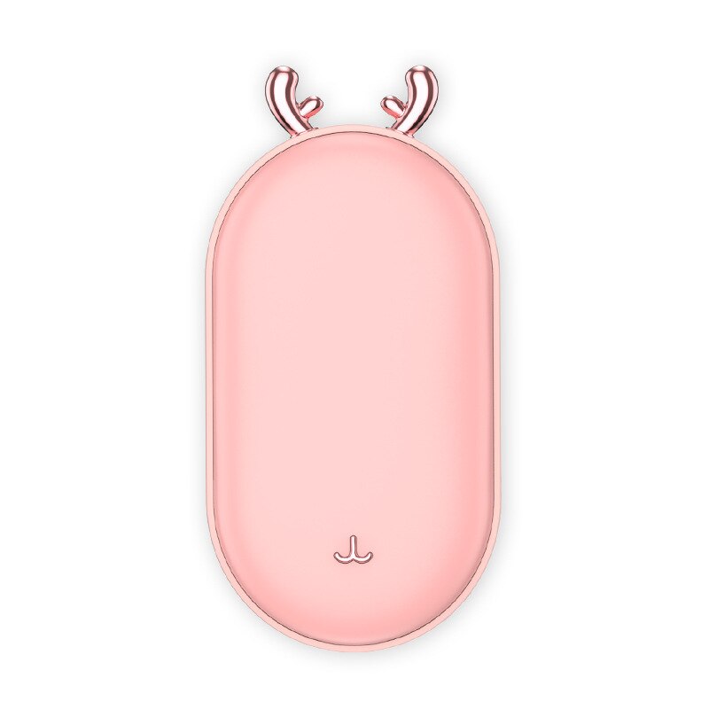 Aquecedor de mão elétrico duplo-lado de aquecimento mini portátil de segurança mão usb mais quente bonito bolso handwarmer aquecedor de inverno para as mãos: Cute light pink