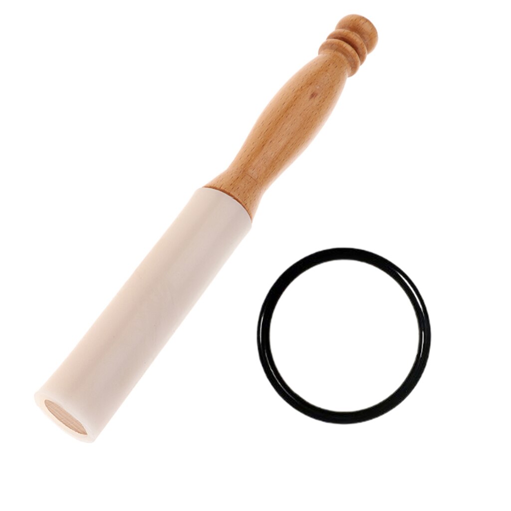Maillet En Bois Pour Bol Chantant - Manche Bois PU - Accessoire Méditation Yoga Relaxation