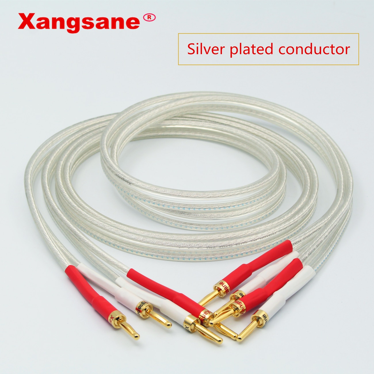 Xangsane SP-8525 OCC Silber-überzogene Hifi Lautsprecher Kabel Hohe Leistung Lautsprecher Verstärker Klang Anschluss linie