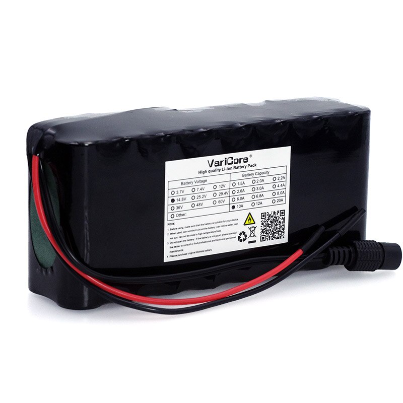 VariCore 14.8V 10Ah 18650 li-iom battery pack night fishing lamp heater miner's lamp amplifier battery with BMS+16.8V Charger