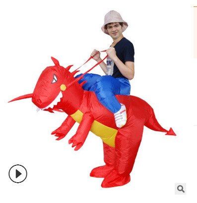 Carnival Costume Women Dinosaur Cowboy Inflatable TOY Costumes Funny Party Dress Animal Cosply Halloween Costume