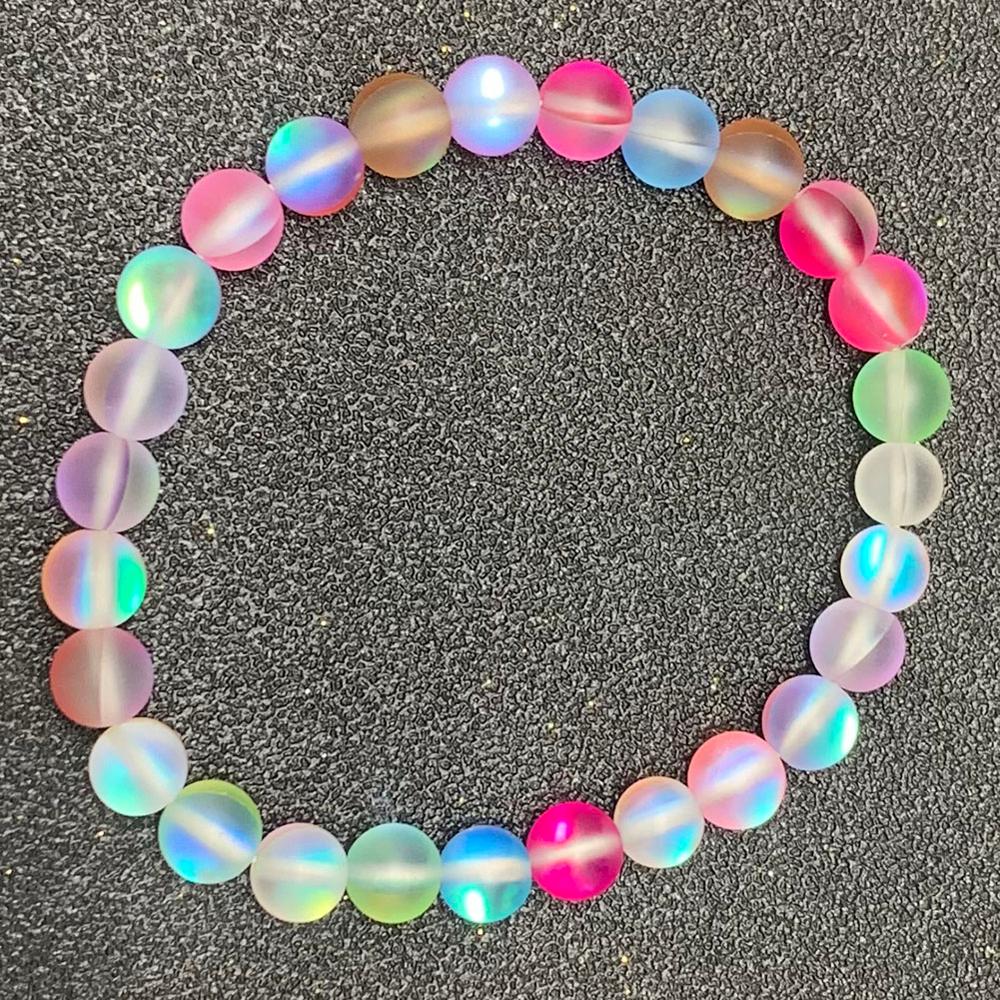 Lichtgevende armbanden voor meisjes, rekbare touw, veelkleurige armband, unieke moderne armbanden voor vrouwen, kerst: 12