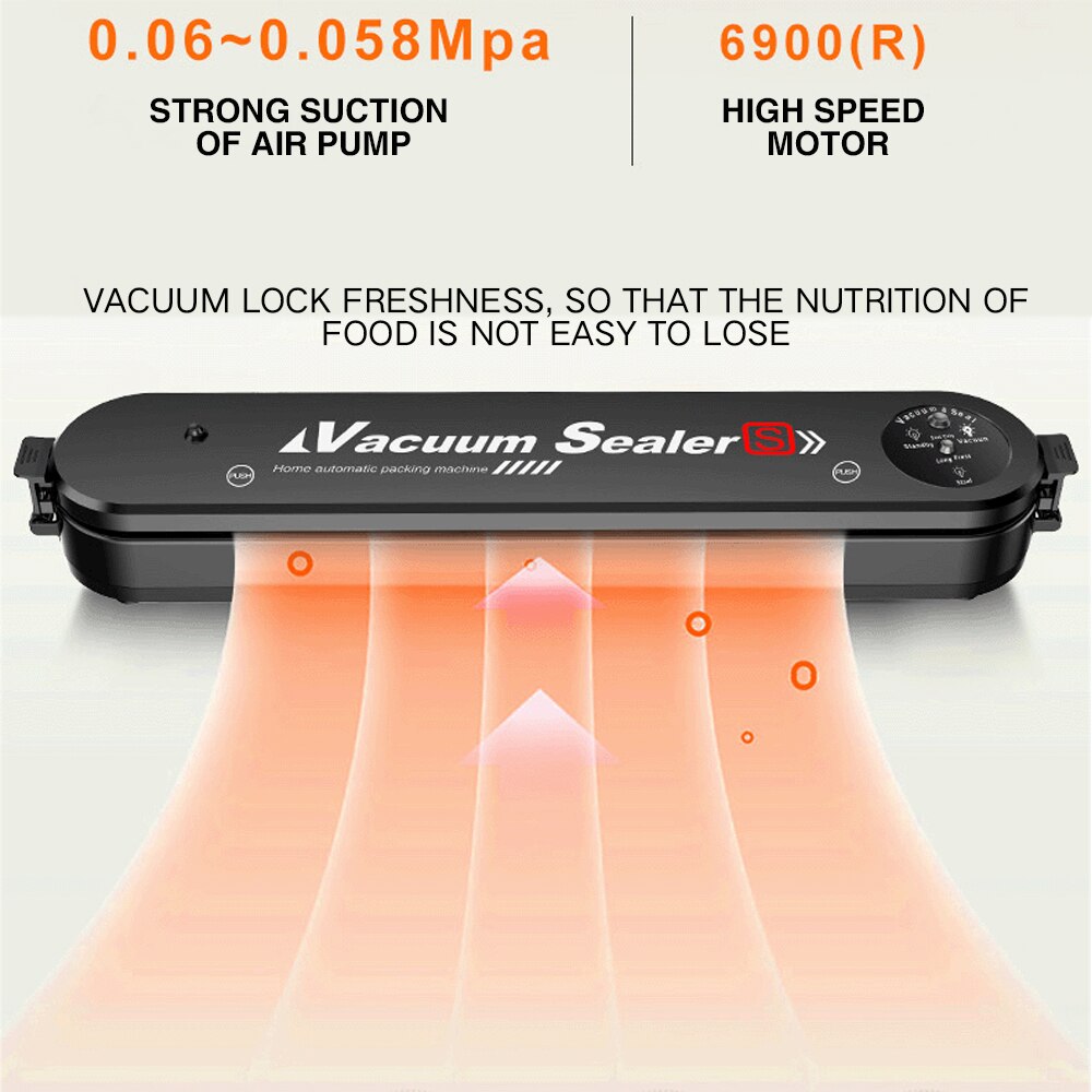 Food Vacuum Sealer Sausage Packaging Machine With 15pcs Bags Free Vacuum Food Sealing Machine Vacuum Sealer Packer