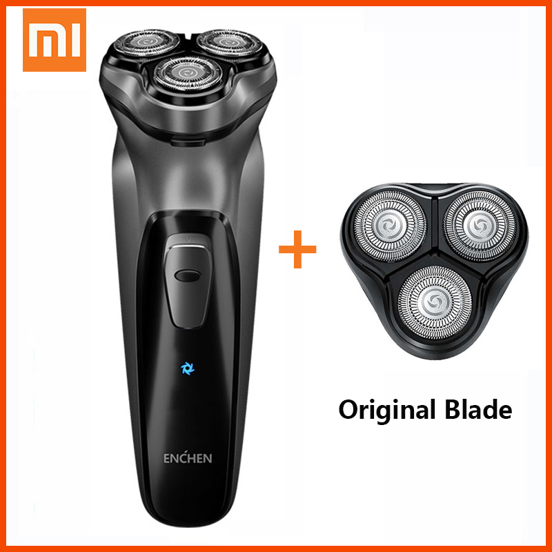Afeitadora eléctrica Xiaomi Enchen BlackStone 3D Original, afeitadora de barba recargable tipo C lavable para hombres