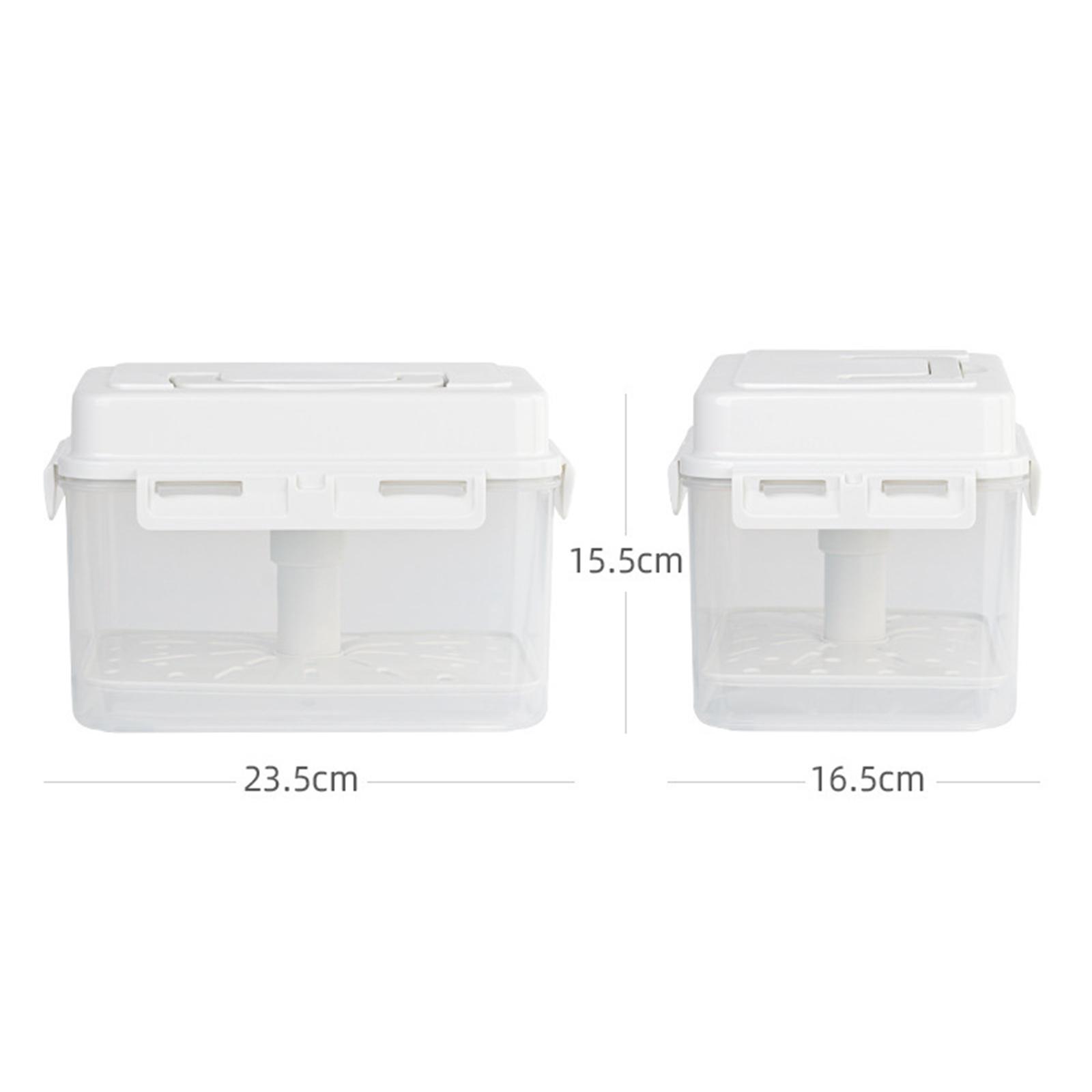 Kimchi Drücken Sie Ferment-Aufbewahrungsbehälter, auslaufsicher, mit Pressplatte, Sauerkraut für Reisen, Kühlschrank, Camping, Haushalt, Picknick