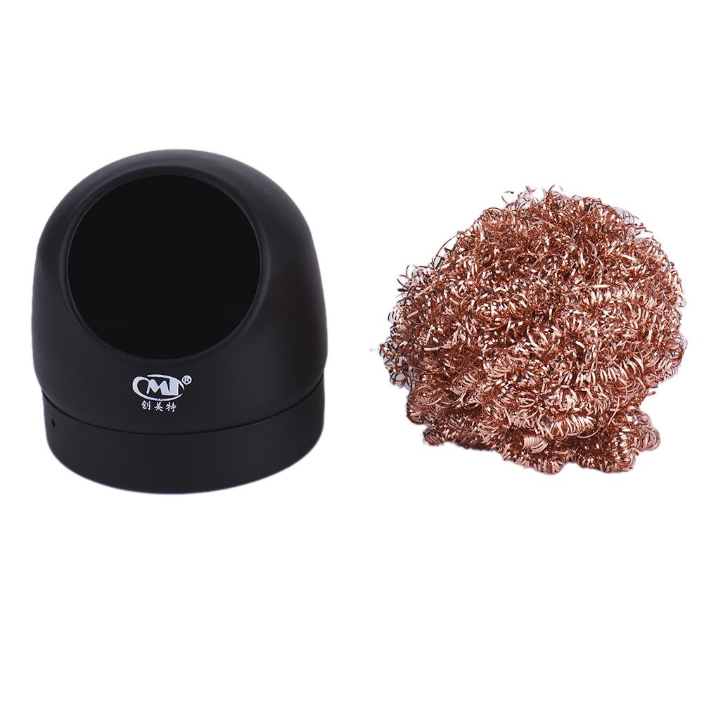1PCS Welding Soldering Iron Tip Cleaner Portable Cleaning Ball Welding Soldering Solder Iron Tip Cleaner Ball With Base
