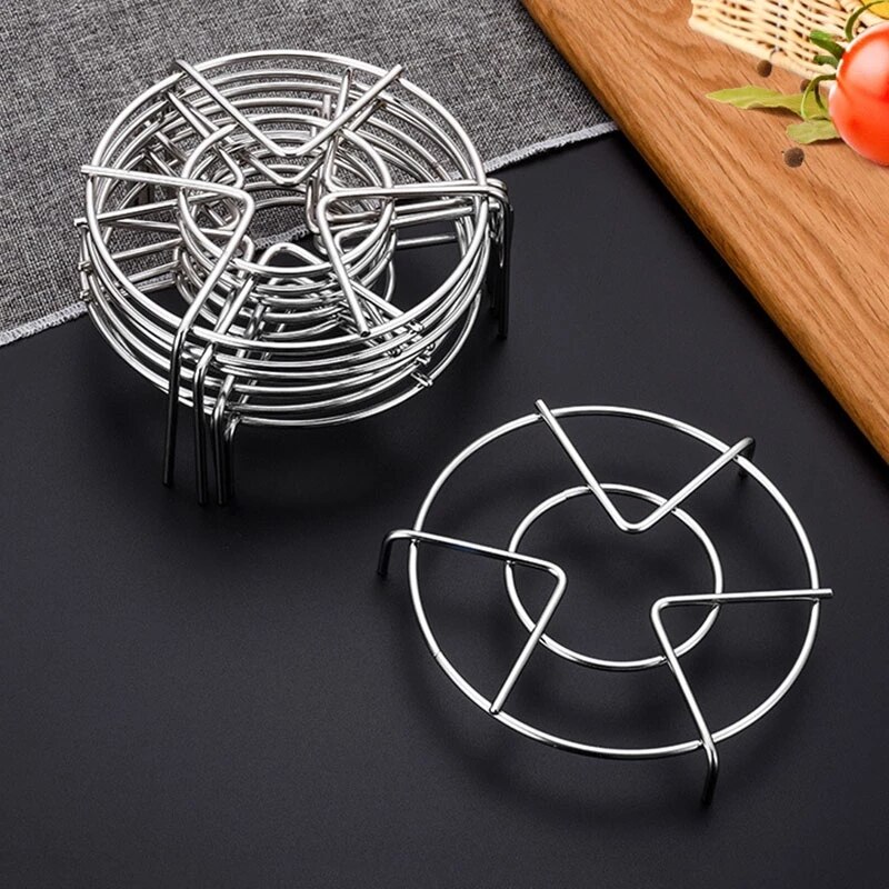 Stainless Steel Steamer Rack Multi Purpose Steam Tray Stock Pot Steaming Tray Stand Kitchen Cookware Rice Cooker Cooking Tool