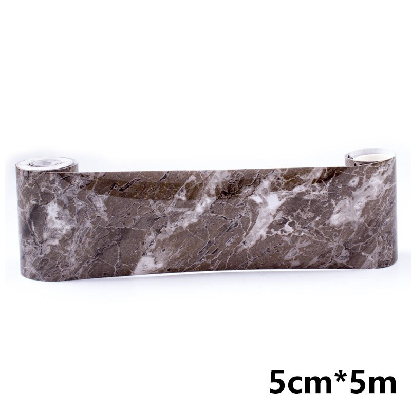 5M Self-Adhesive Baseboard Wall Stickers Transmission Skirting Board Window Sill Floor Ceramic Tile Sticker Corner Waist Line: G