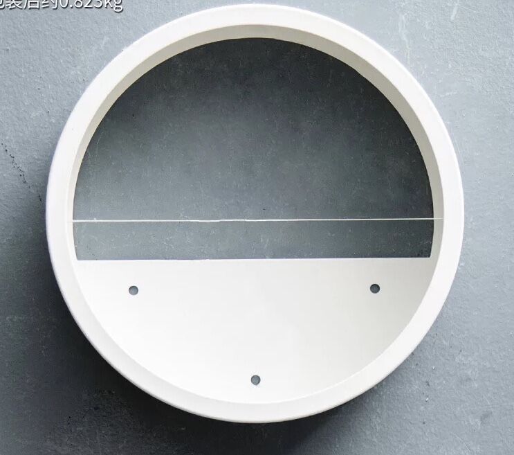 Pot planteur rond mural suspendu | Vase porte-plantes décoratif pour la maison, idéal pour les Cactus succulents, les plantes à Air, etc: L / White