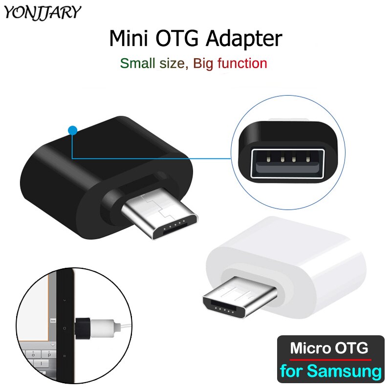 1/2/4 Stuks Usb Micro Otg Adapter Voor Samsung Galaxy A01 A10 M01 M10 A6 A7 J8 j6 J4 Core J4 + J6 + J3 J5 J7 Usb Otg Converter