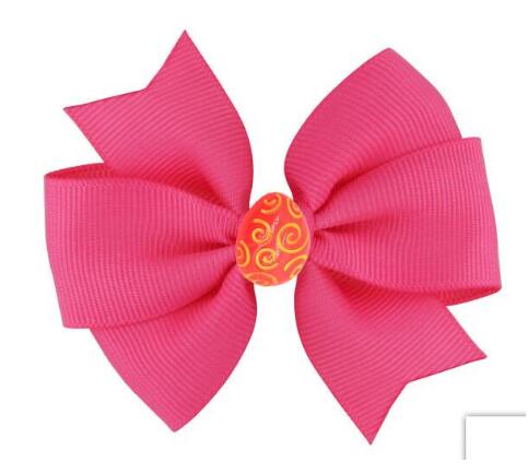 60pcs/ 3.5" Easter Day Eggs Hair Bows for Girls Solid Ribbon Easter Eggs Bowknot Hair Clip Kids Hairgrips Hair Accessories