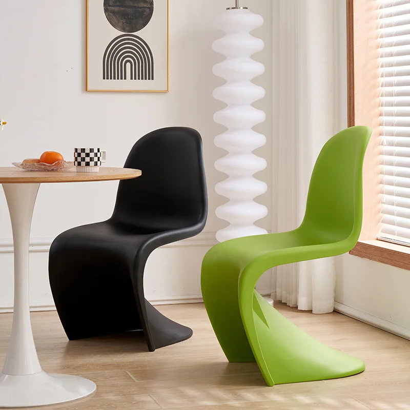 Luksusmøbeltilbehør spisestuestole sæt luksus moderne biblioteksmøbler plastikstol postmoderne salon styling