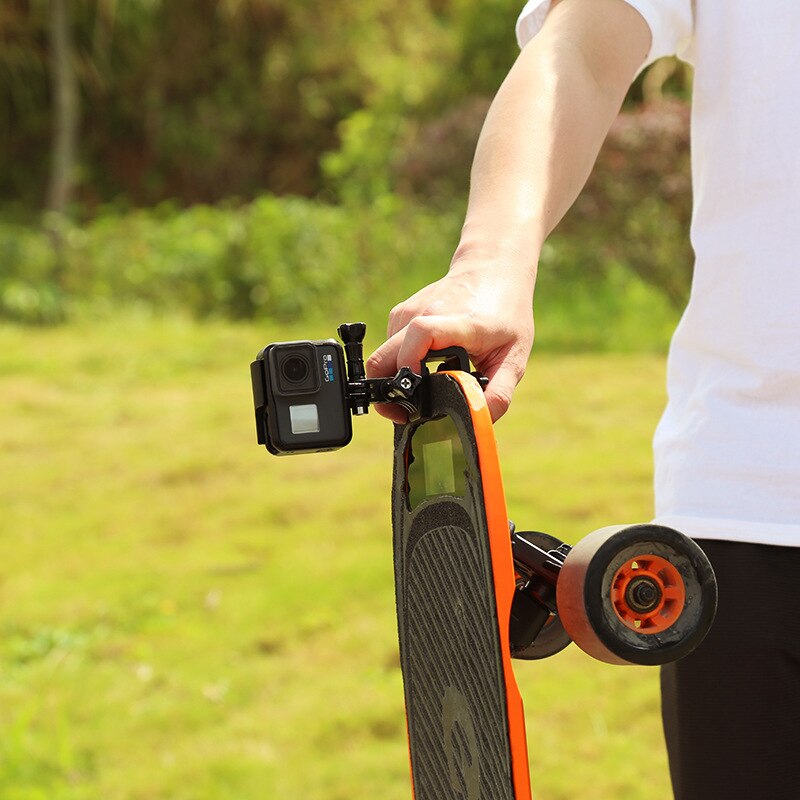 Motorrad Skateboard Lenker Drehen Klemme Halterung Halfter Ständer Clip Ständer Clip für GoPro Held Osmo Aktion Kamera Gop