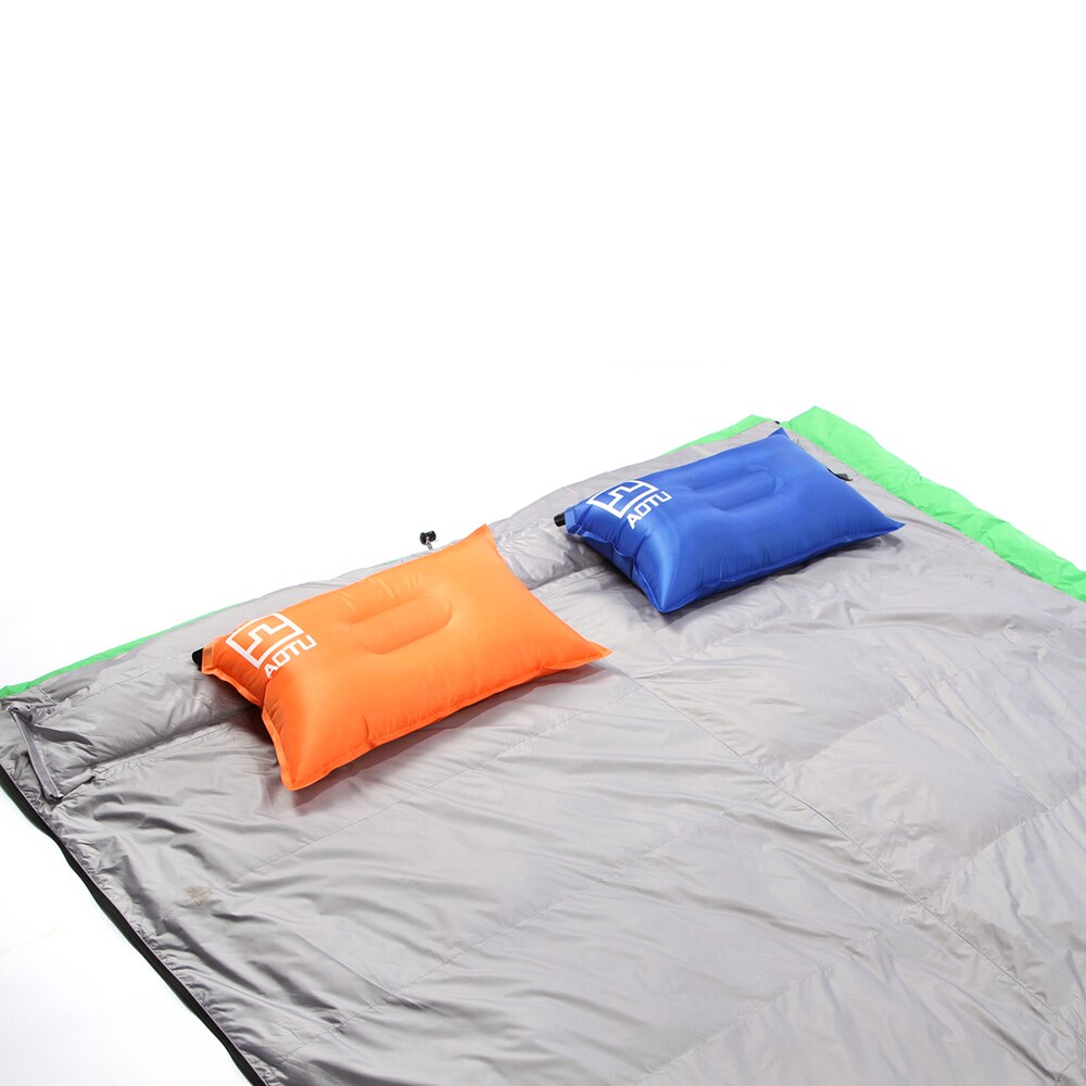 Portable Outdoor Inflatable Camping Pillow Ultralight Travel Pillows With Pocket Portable Inflation Cushion Soft Pillow D35