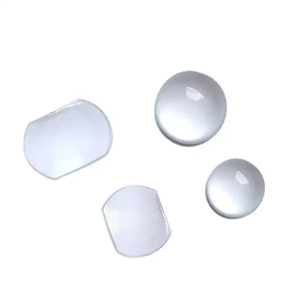 Lente d'ingrandimento a bolle di vetro minerale zaffiro rettangolare rotondo Len per orologio da finestra dati cristallo W4361