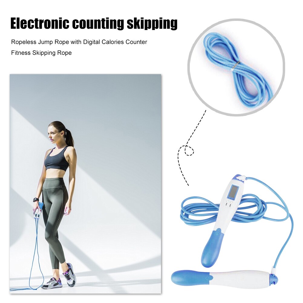 Adjustable Smart Digital Counter Exercise Workout Fitness Training Jump Rope