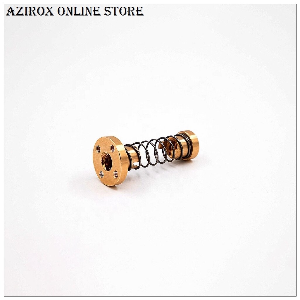 AZIROX higy T8mm 3D Printer Anti Backlash Spring Loaded Nut Lead Threaded Screw Elimination Gap nut