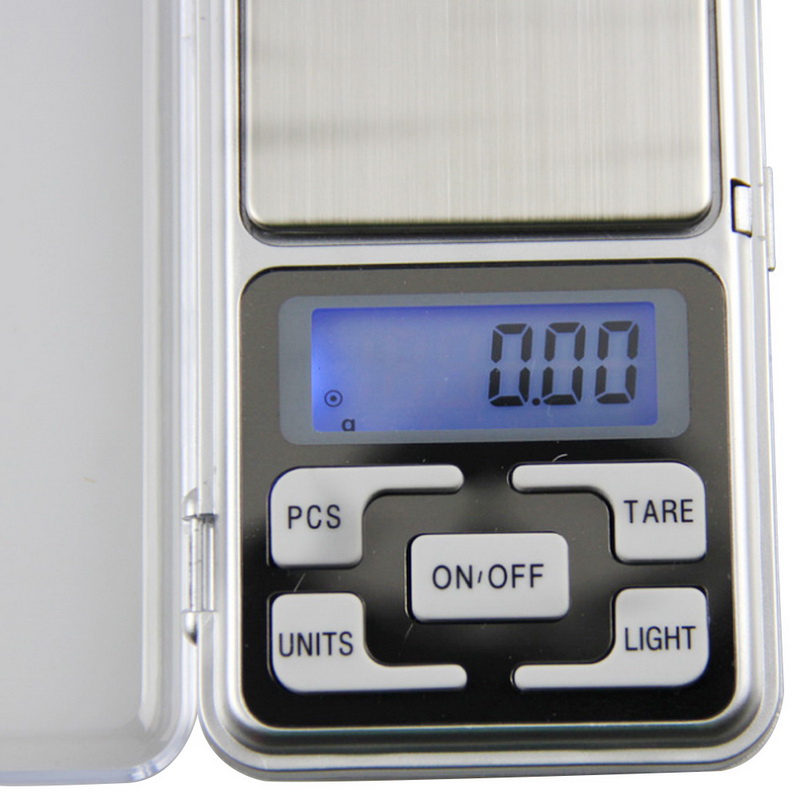 1 kpl digitaalinen vaaka 100/200/300/500g 0.01/0.1g erittäin tarkka taustavalolla varustettu mini sähköinen tasku korujen grammapainolle keittiöön