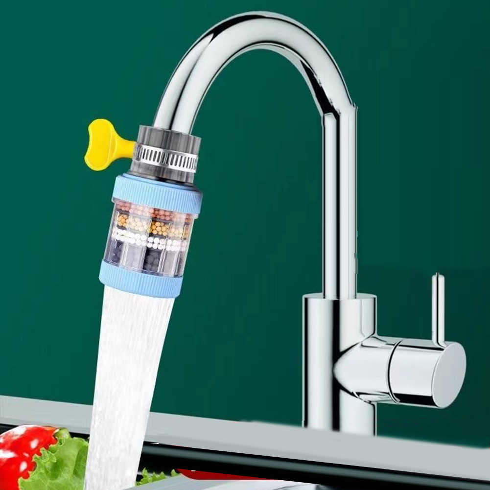 Purificador de grifo con filtro de agua de 6 capas para grifo, accesorios de cocina, mezclador, aireador, boquilla para grifo de baño, sistema de filtración de agua