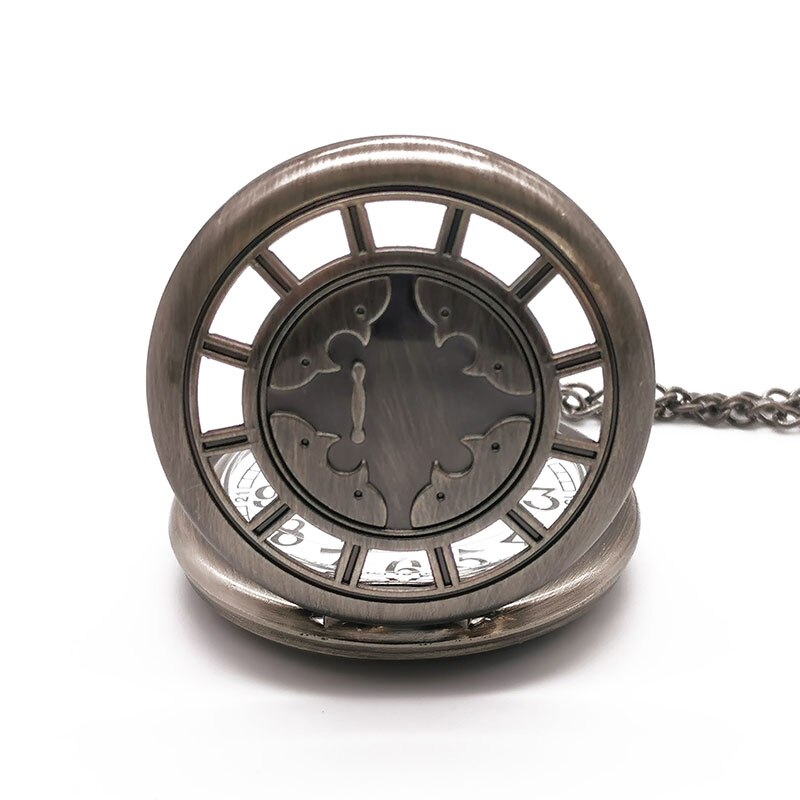 Steampunk Hollow Case Pattern Quartz Pocket Watch women men Analog Pendant Chain Pocket Fob Watches mens for men
