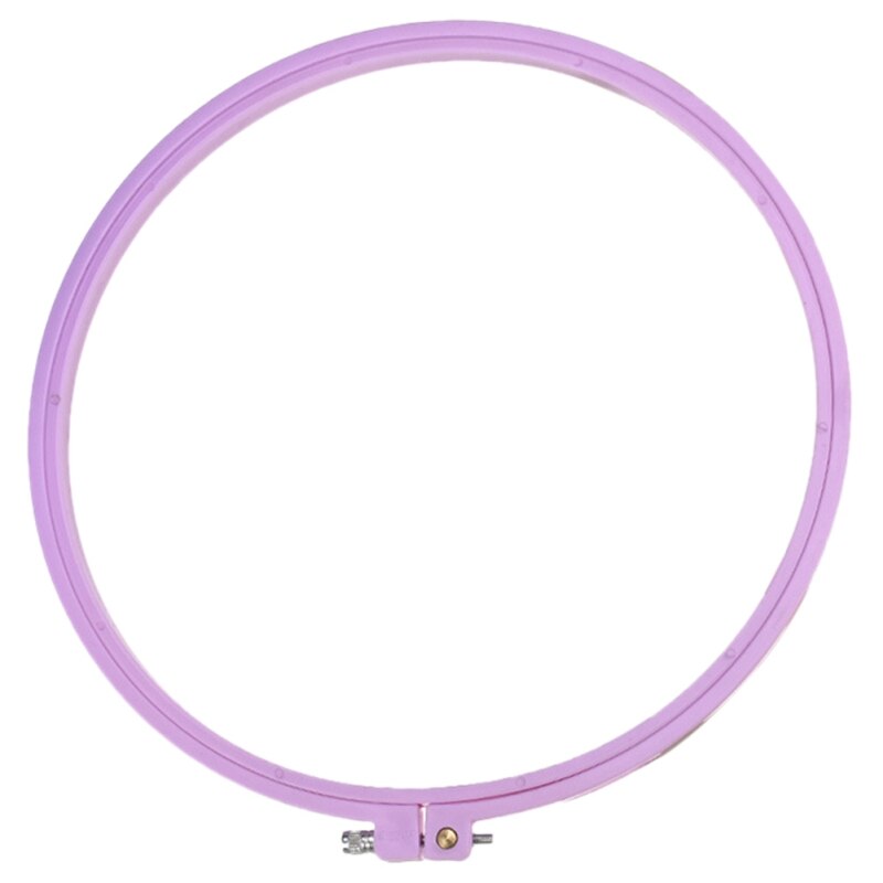 Marco de plástico especial para bordado, con colores aleatorios, accesorios de costura a mano, aro bordado, anillo de Marco bordado: G 25cm