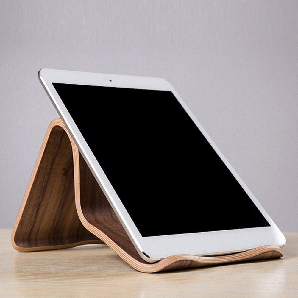 SAMDI Holz Universal Tablet Ständer Halter Anti-Rutsch Ständer Halter Halterung für iPad PC Telefon Unterstützung Halterung Tablet Halter stehen