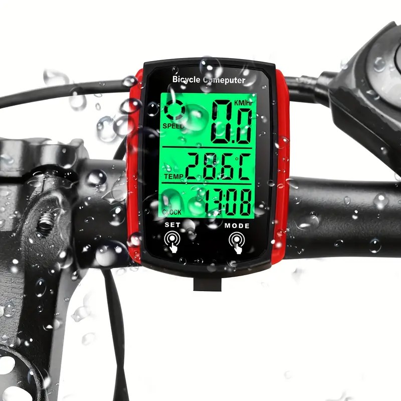 Compteur de vitesse de vélo numérique filaire, odomètre, accessoires de cyclisme, surveillance de la vitesse du vélo, accessoires de vélo: WHITE