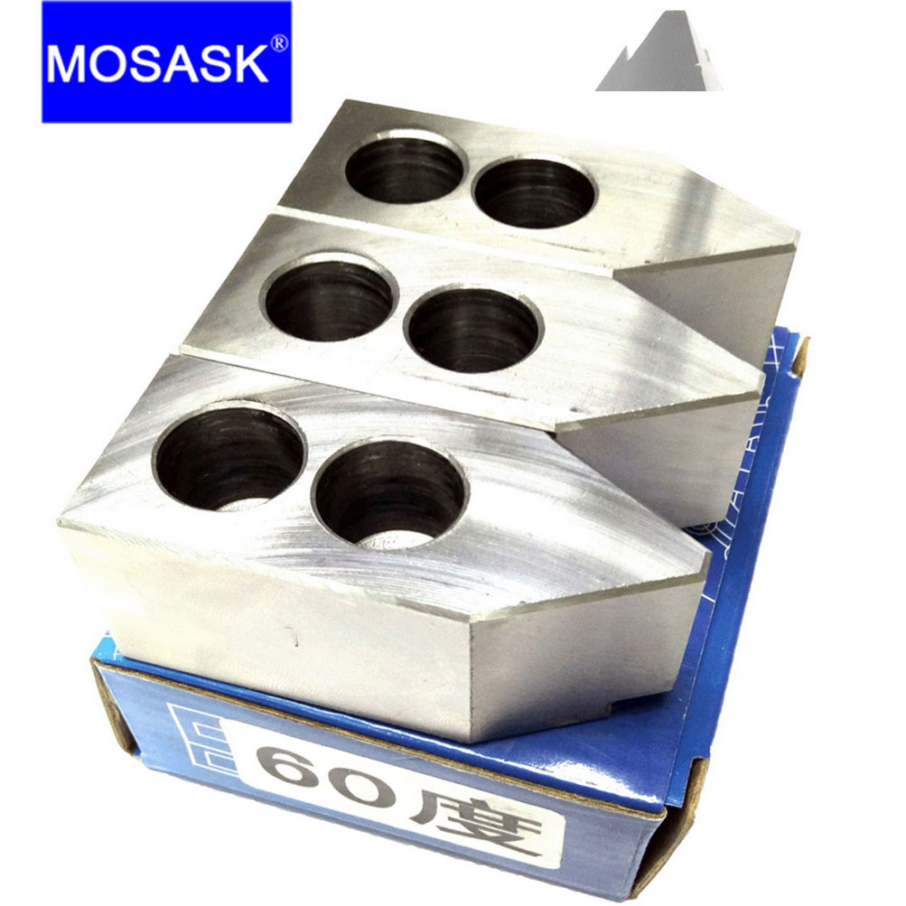 MOSASK 90 60 Degree 5 6 8 10 12 Inch CNC Lathe Chuck Machining Hydraulic Boring Cutting Tool Standard Hollow 3 Soft Jaw